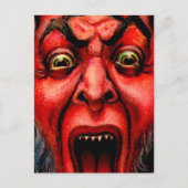  Growling Krampus Briefkaart (Voorkant)
