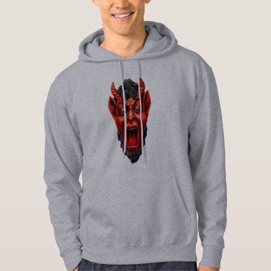 Growling Krampus Hoodie (Voorkant)