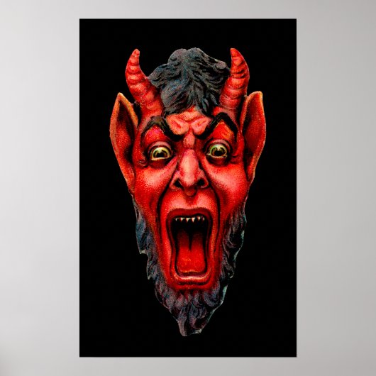 Growling Krampus Poster (Voorkant)