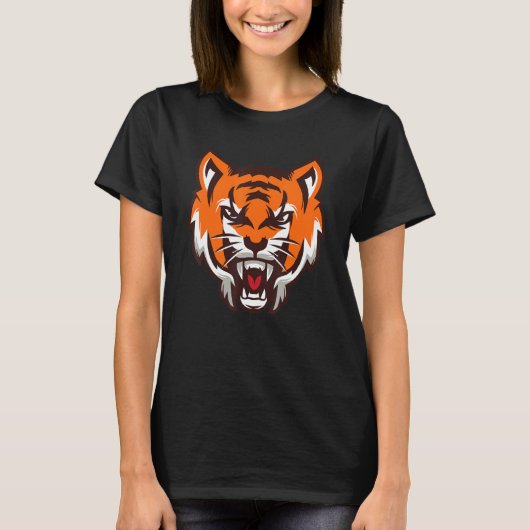 Growling Mouth Open Bengal Tiger 2022 T-shirt (Voorkant)
