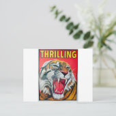 Growling Tiger Briefkaart (Staand voorkant)