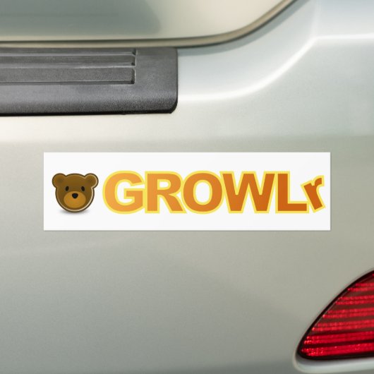 GROWLr Bumpersticker (Op auto)