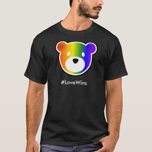 GROWLr #LoveWins Dark T-shirt (Voorkant)