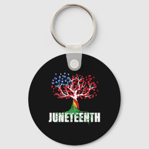 Grown African Root Tree Juneteenth Black Freedom Sleutelhanger