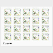 Grown Baby shower boekenplank - baby's eerste bibl Vierkante Sticker (Vel)