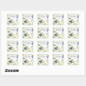 Grown Baby shower bookplate - voor de bibliotheek Vierkante Sticker (Vel)