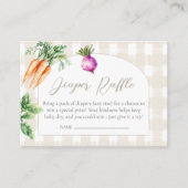 Grown with Love Market baby shower luierverloting Informatiekaartje (Voorkant)