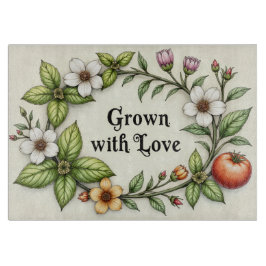 Grown with Love Waterverf Glassnijplank Snijplank