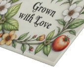 Grown with Love Waterverf Glassnijplank Snijplank (Hoek)