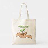 Growth & Care | Nurturing the Future Inspirational Tote Bag (Achterkant)