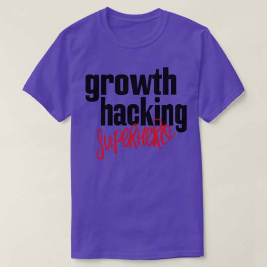 Growth Hacking Superhero T-shirt (Design voorkant)