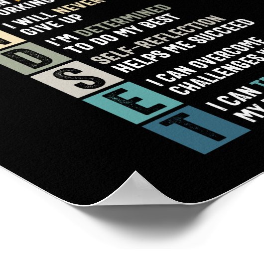 Growth Mindset Definition - Motivatie offerte Poster (Hoek)