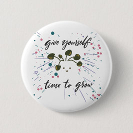 Growth Mindset Inspirerend ontwerp Ronde Button 5,7 Cm