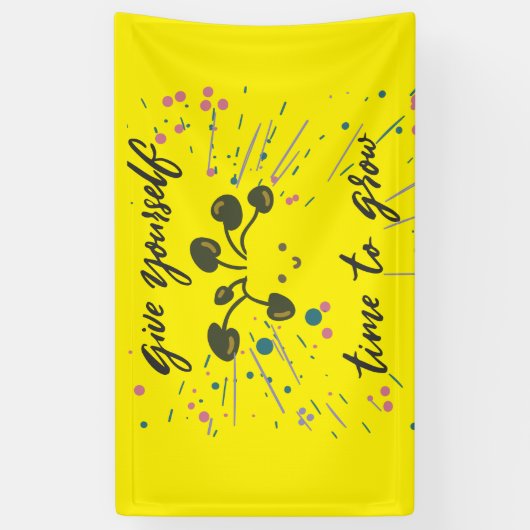 Growth Mindset Inspirerend ontwerp Spandoek (Verticaal)