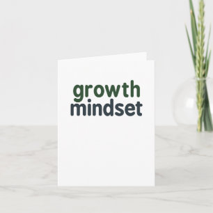 Growth Mindset Inspirerend Quote Sticker Kaart