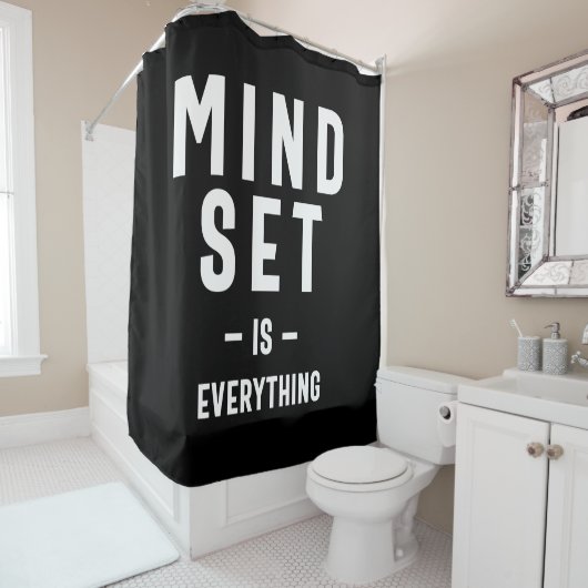 Growth Mindset Ondernemer Teacher Fitness Motiva Douchegordijn (In situ)