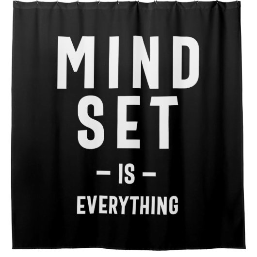 Growth Mindset Ondernemer Teacher Fitness Motiva Douchegordijn (Voorkant)