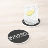 Growth Mindset Ondernemer Teacher Fitness Motiva Zandsteen Onderzetter (Zijkant)