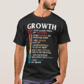 Growth Mindset Quote Positive Motivation Shirt (Voorkant)