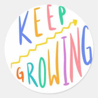 Growth Mindset Sticker "Blijf groeien"