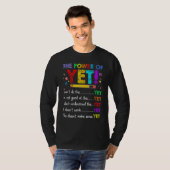 Growth Mindset Teacher Kindness Power Of Yet Inspi T-shirt (Voorkant volledig)