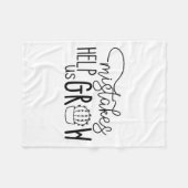 Growth Mindset Teacher Mistakes Help Us Grow Men W Fleece Deken (Voorkant (Horizontaal))