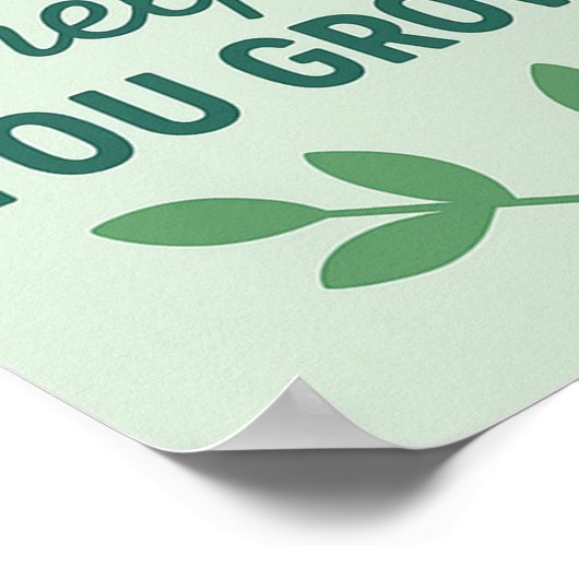 Growth Mindset Wall Art voor kinderen Poster (Hoek)