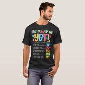 Growth Mindseteacher Kindness Power of Yet Inspira T-shirt (Voorkant volledig)
