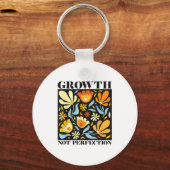 Growth Not Perfection Abstract Florals Sped Teache Sleutelhanger (Voorkant)