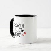 'Growth Starts Here' Teacher Thank You Gift  Mok (Voorkant links)