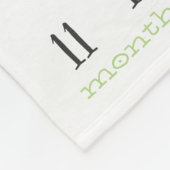 Growth tracker - Boho waterverf met rozen Fleece Deken (Hoek)