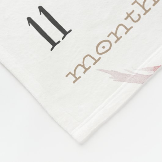 Growth tracker - Mijlpaal - Boho waterverf Fleece Deken (Hoek)