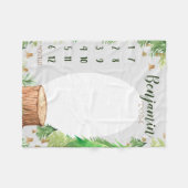 Growth tracker - Mijlpaal Bos Fleece Deken (Voorkant (Horizontaal))