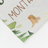 Growth tracker - Mijlpaal Bos Fleece Deken (Hoek)
