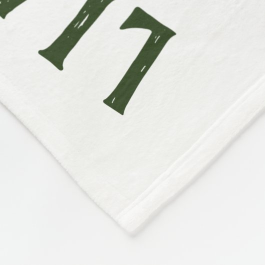 Growth tracker - Mijlpaal - Succulente krans Fleece Deken (Hoek)