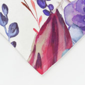 Growth tracker - Mijlpaal - waterverf bloemen Fleece Deken (Hoek)