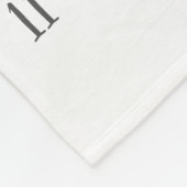 Growth tracker - Mijlpaal waterverf met bloemen Fleece Deken (Hoek)