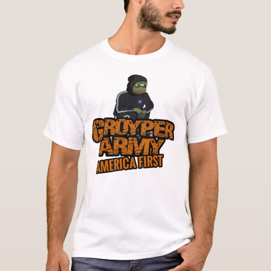 Groyper Leger - Meme 1 T-shirt (Voorkant)