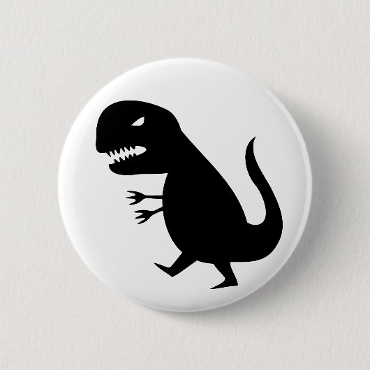 Grr Dinosaur Ronde Button 5,7 Cm (Voorkant)