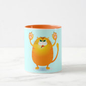 Grr. Funny cartoon cat, mok (Midden)