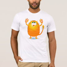 Grr. Funny cartoon cat, t-shirt