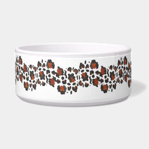 Grr Wild Animal Print Chevron Large Pet Bowl Voerbakje