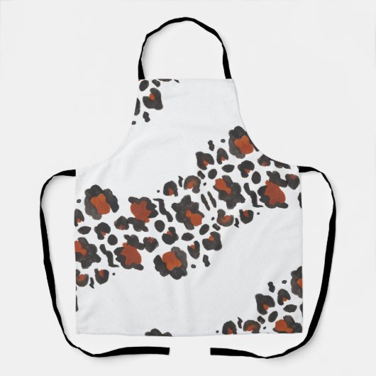 Grr Wild Animal Print Oversize Chevron Schort (Voorkant)