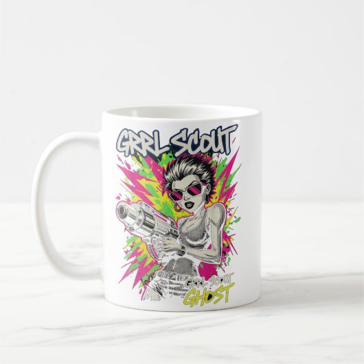 GRRL Scout Ghost  Koffiemok (Links)