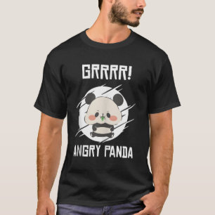 Grrr Angry Panda's Wild Panda Bamboo T-shirt
