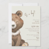 Grrrrr-meeting ons Binnenkort Beer Het is een Boy  Kaart (Voorkant)