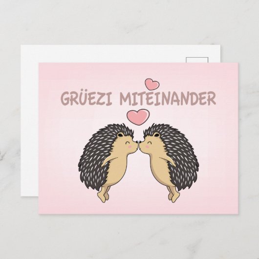 Grüezi Miteinander, Zwitserland Briefkaart (Voorkant / Achterkant)