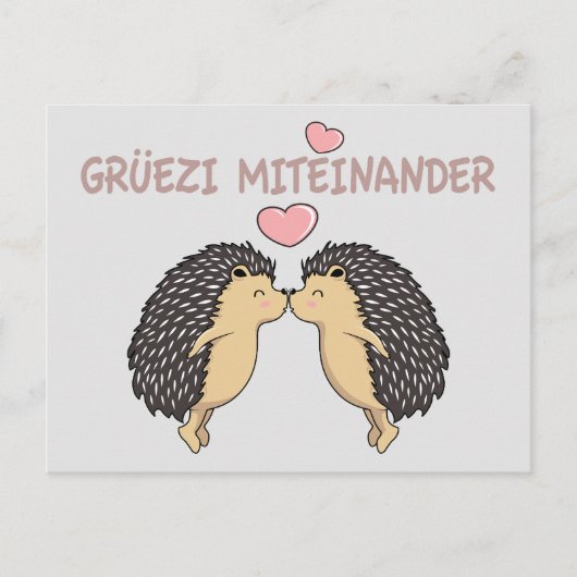 Grüezi Miteinander, Zwitserland Briefkaart (Voorkant)