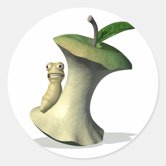 Grub Apple Core Stickers (Voorkant)