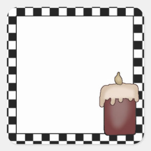 Grubby Candle Country Theme Sticker